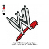 Logo WWE Embroidery Design 02